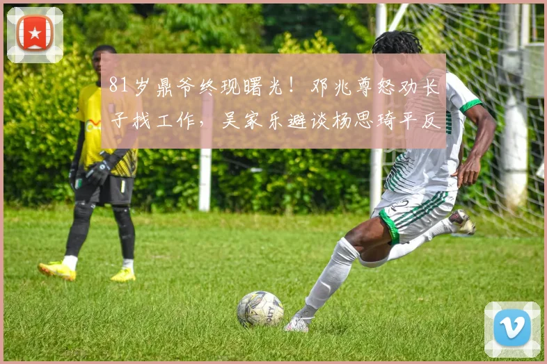 81岁鼎爷终现曙光！邓兆尊怒劝长子找工作，吴家乐避谈杨思琦平反